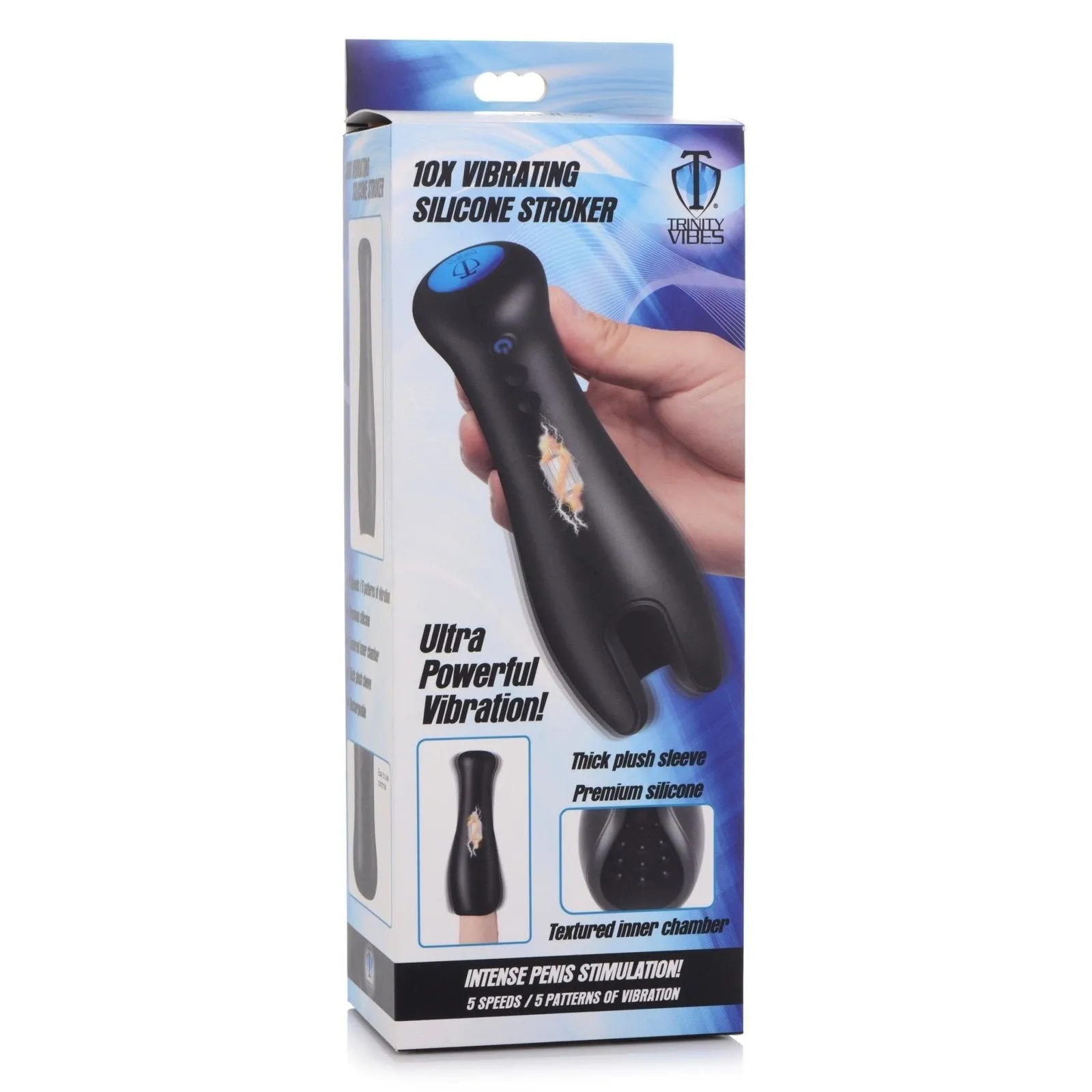 10x Vibrating Silicone Stroker