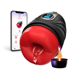 2 in 1 Mouth Vibrator and Men Penis Trainer with App Control
