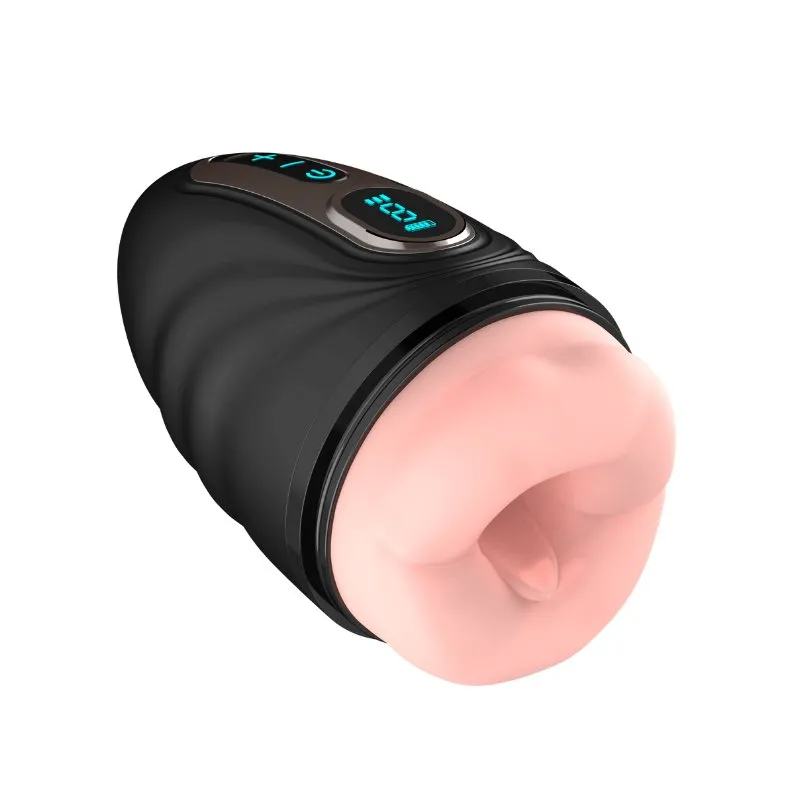 2 in 1 Mouth Vibrator and Men Penis Trainer with App Control