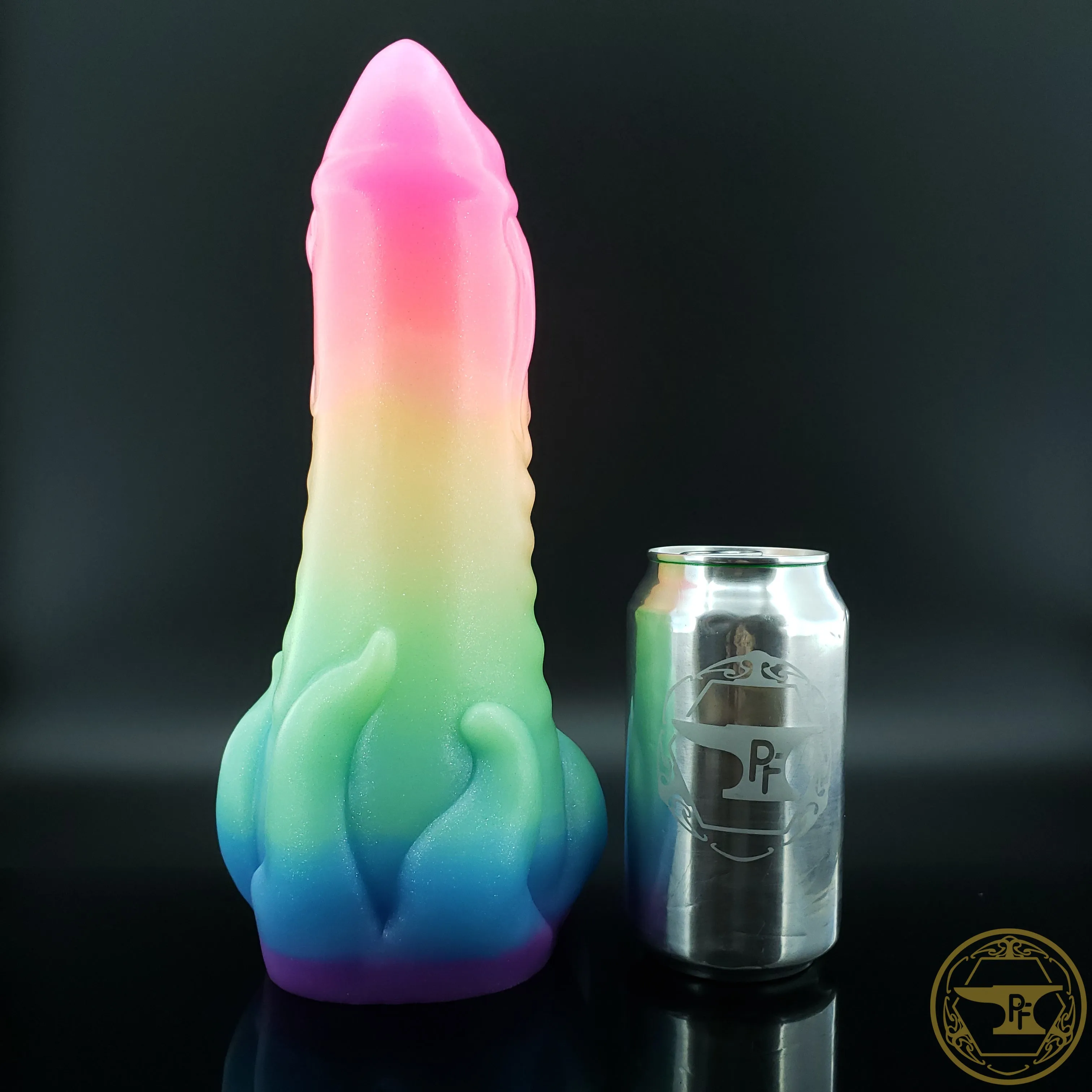*|3/27|* XL Illithid. Super Soft 00-20 Firmness. Rainbow Fades. 5913. **VAC U LOCK HOLE INCLUDED**