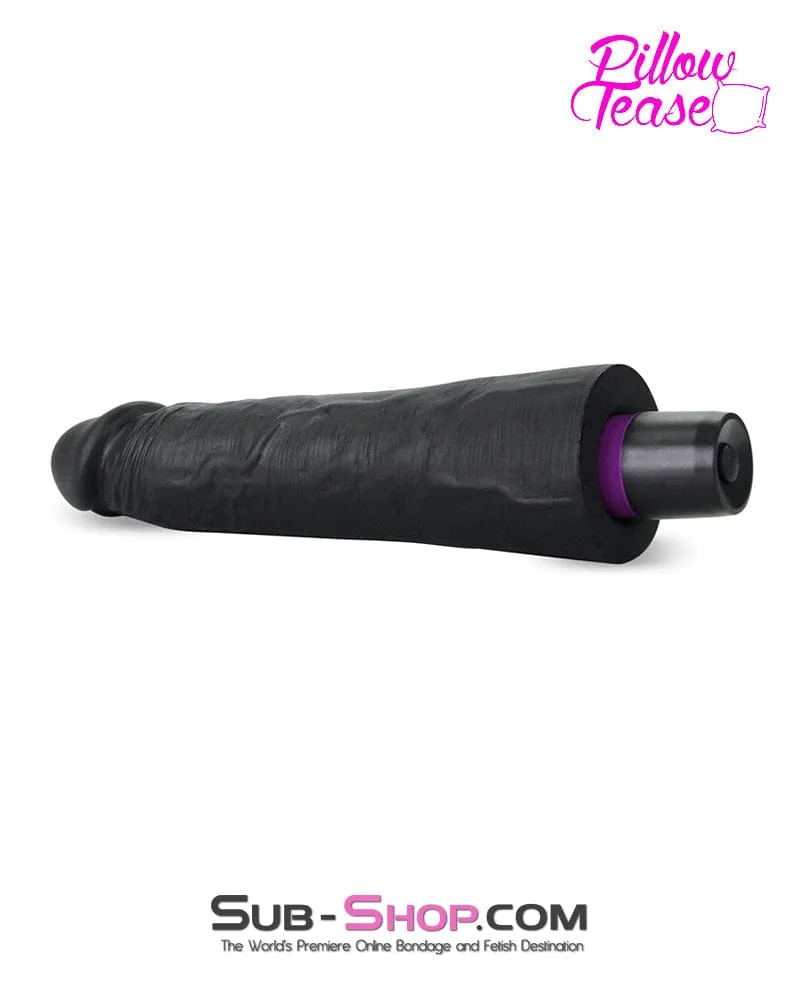 7324M-SIS      Sissy Boy Super-soft 9 Black Silicone Dildo Vibrator