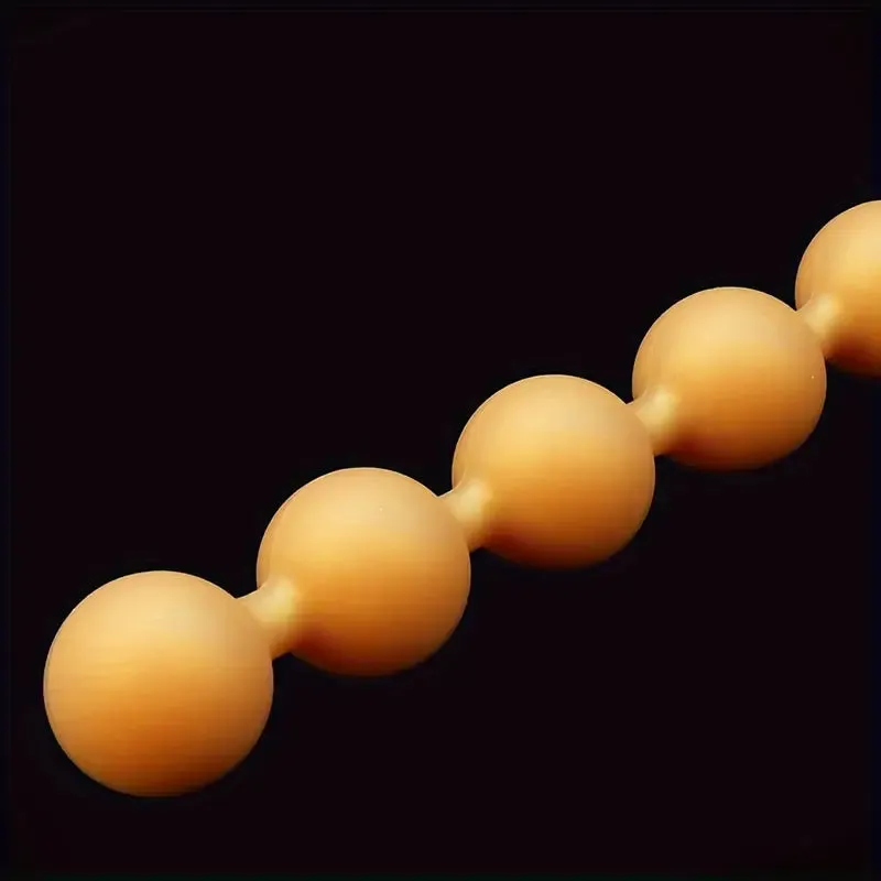 9 Balls Liquid Silicone Anal Beads Soft Butt Plug Colon/Prostate Massage