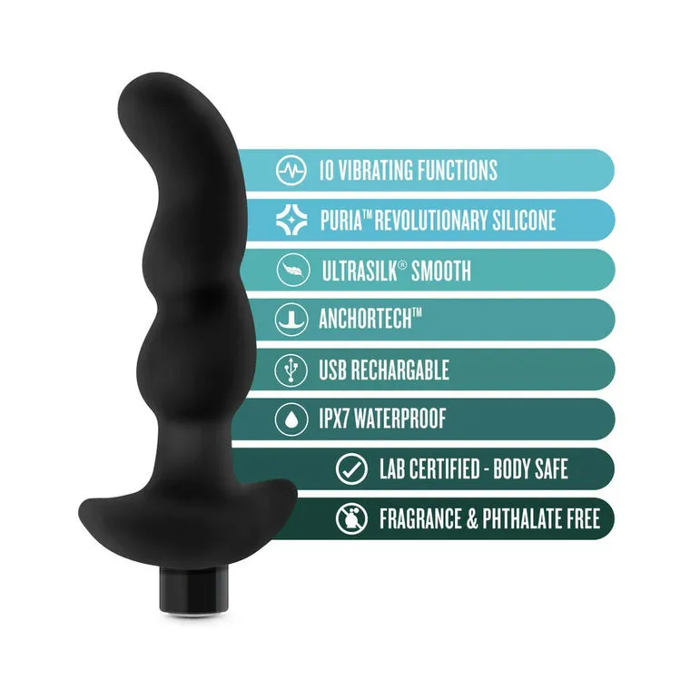 Anal Adventures Tall Silicone Vibrating Prostate Massager