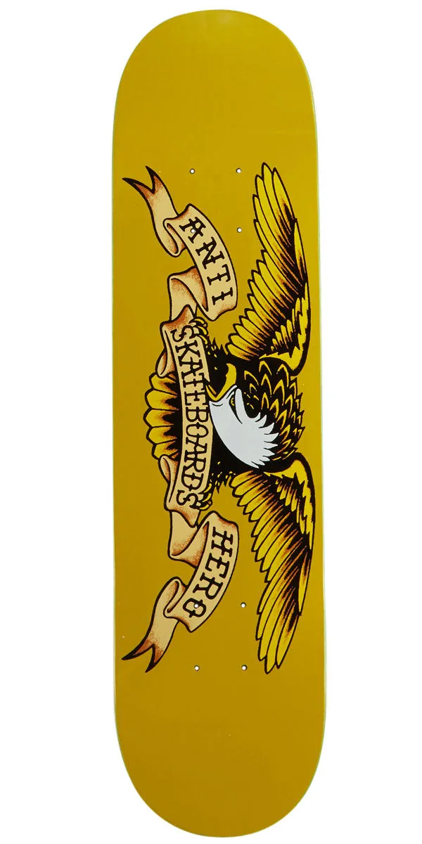 Anti-Hero Classic Eagle Mini Skateboard Deck - Yellow - 7.30"