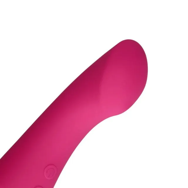 Aparat de masaj LOVELINE Ultra Soft Silicone Double-Sided Wand Vibrator. pentru corp și zone intime. 20 funcții de vibrație. roz