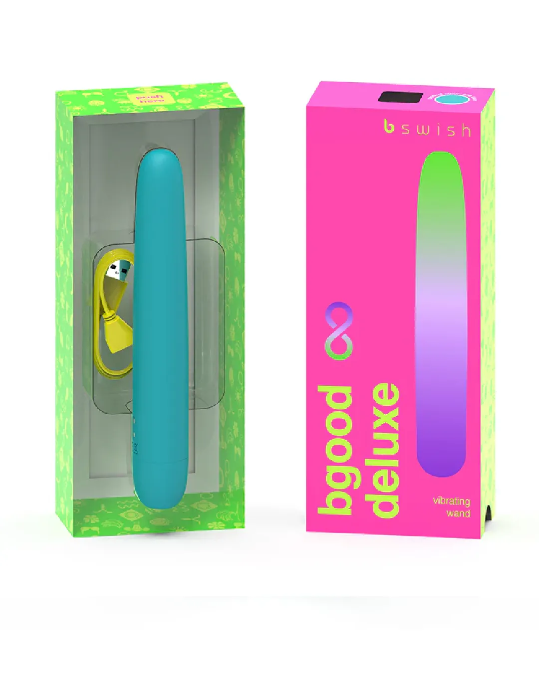 Bgood Infinite Deluxe Classic Rechargeable Vibrator - Sea Foam