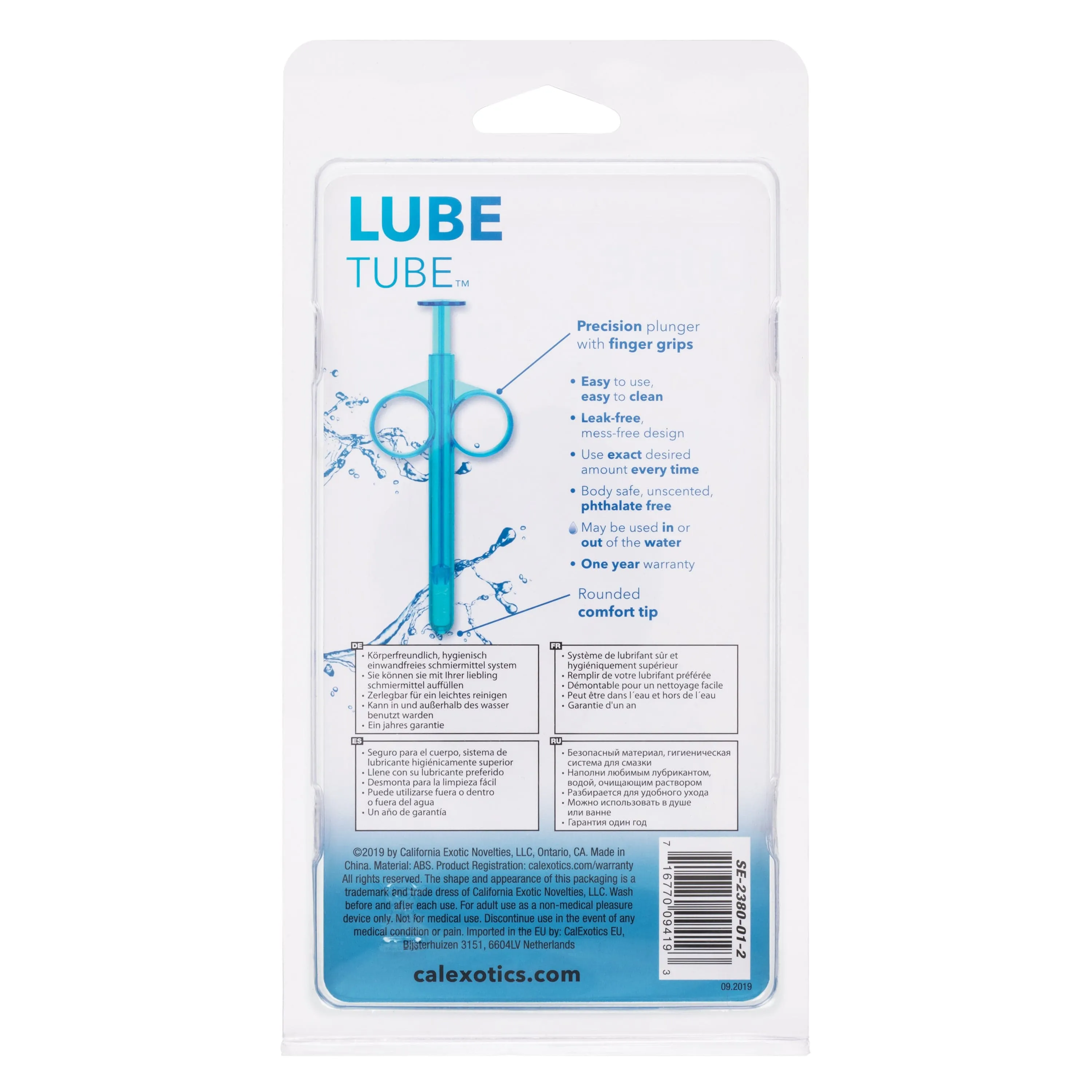 California Exotics - Lube Tube Lube Dispenser Accessory (Blue)