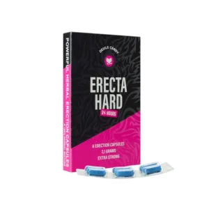 Capsule DEVIL'S CANDY Erecta Hard. pentru erecții puternice și de durată. cu maca și ginseng coreean. 6 buc