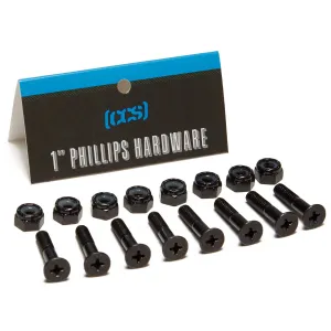 CCS 1" Phillips Hardware - Black