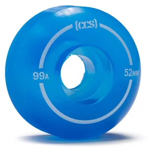 CCS Clear 99a Skateboard Wheels - Blue - 52mm
