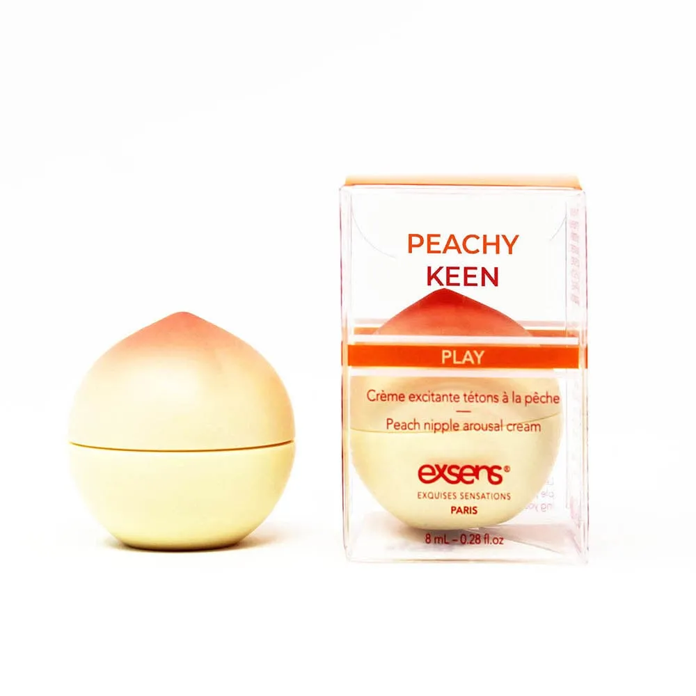 Cremă EXSENS Peachy Keen - Nipple Arousal Cream. pentru stimularea sfârcurilor. cu aromă de piersici. fără zahăr. 8 ml