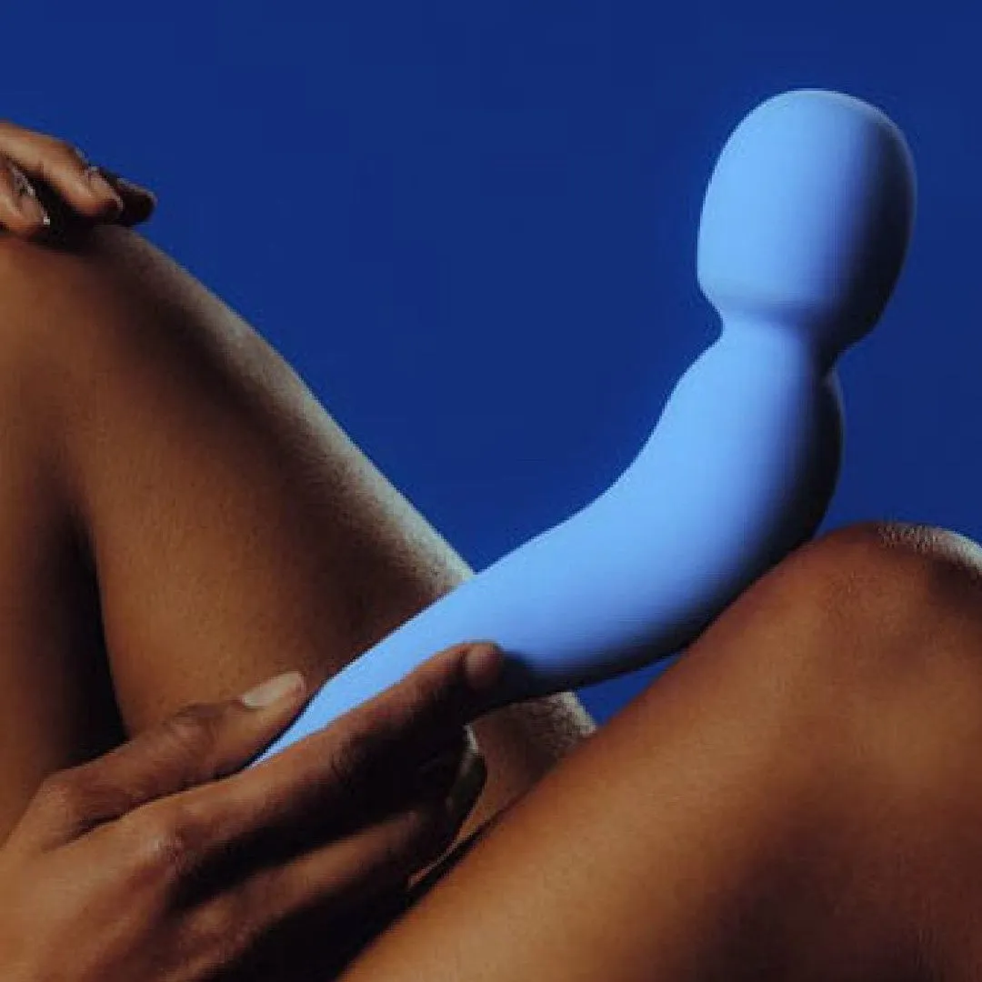 Dame Com Ergonomic Waterproof Wand Vibrator - Periwinkle