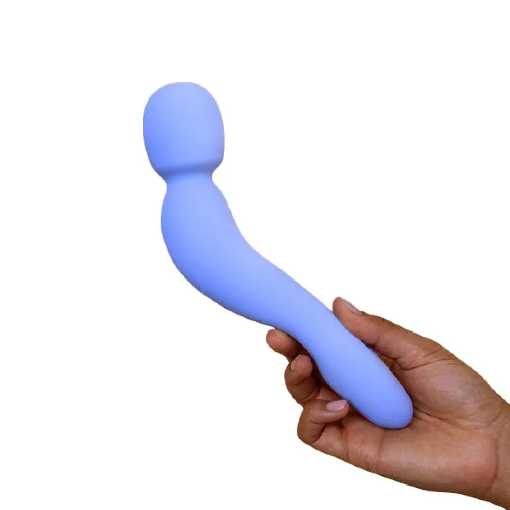 Dame Com Ergonomic Waterproof Wand Vibrator - Periwinkle