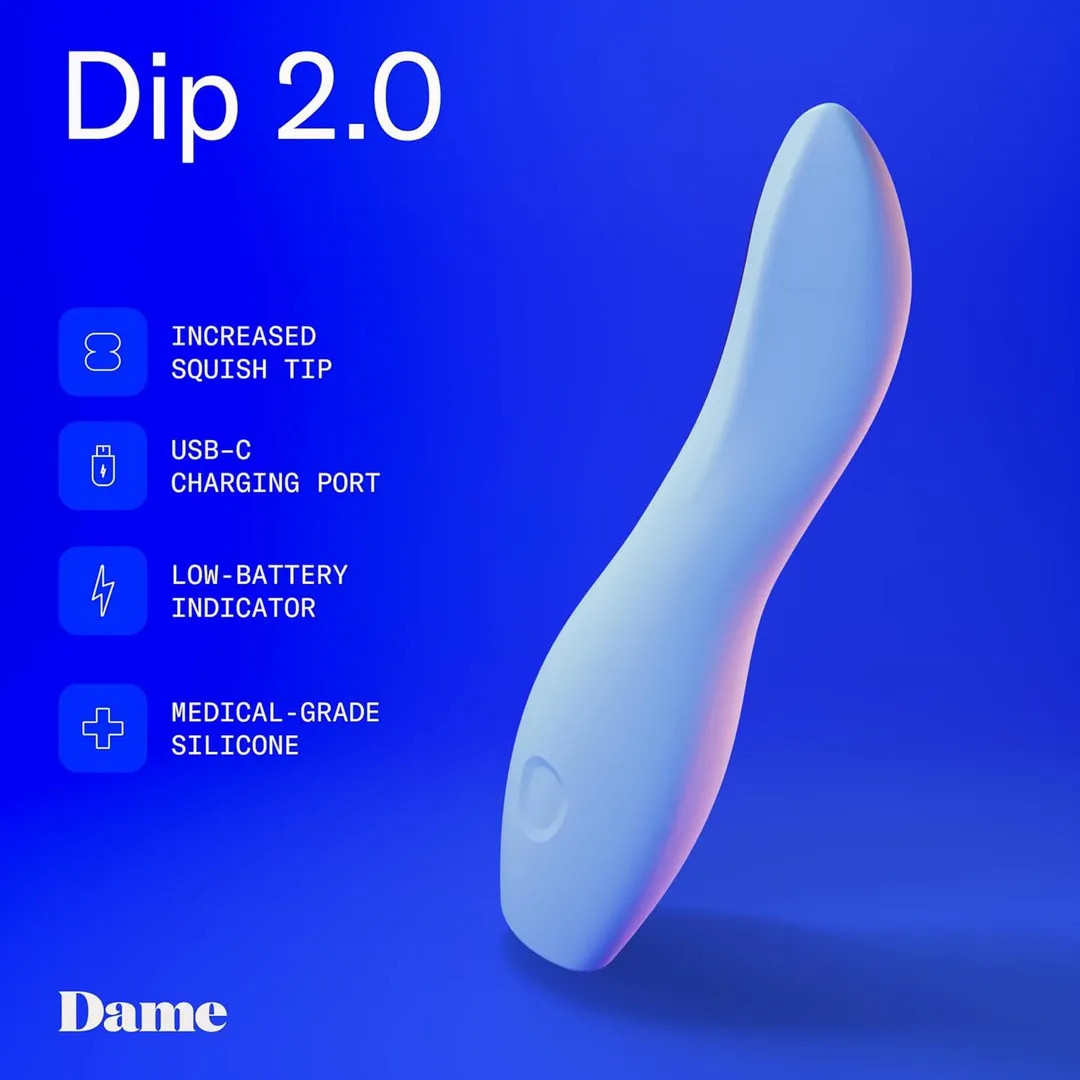 Dame Dip 2.0 Bullet Vibrator Periwinkle