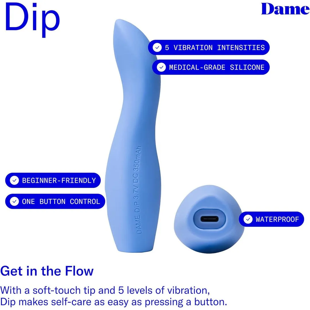 Dame Dip 2.0 Bullet Vibrator Periwinkle