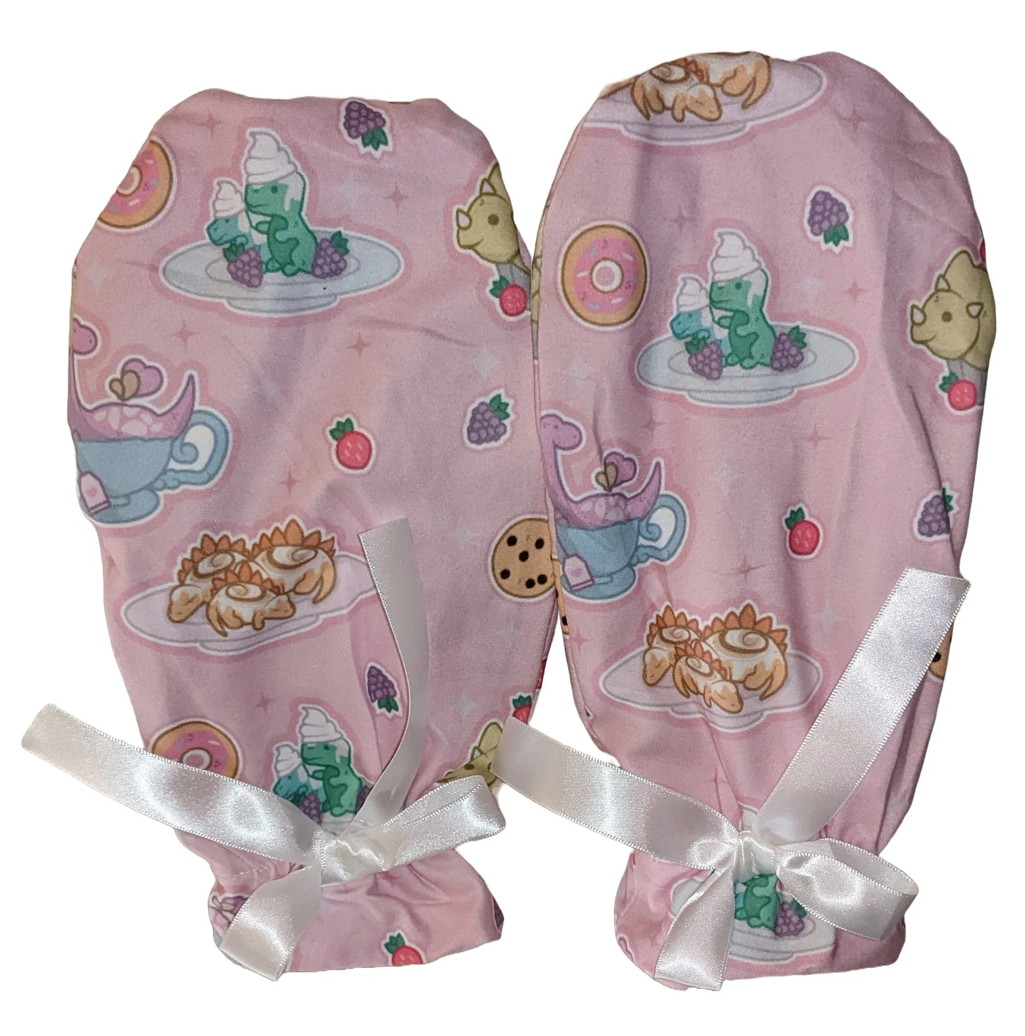 Dino Tea Time Adult Mittens