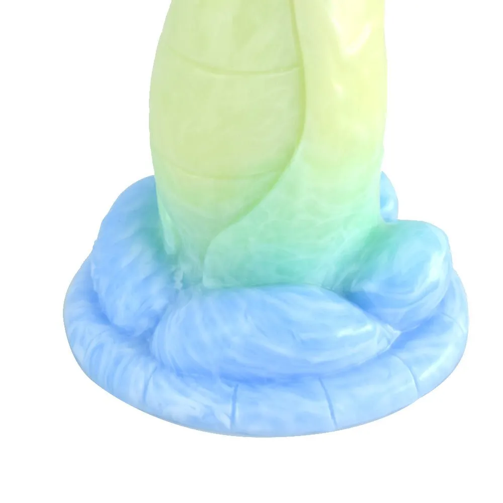 Explosive Muscle Soft Tongue Tease Dildo with Suction Cup