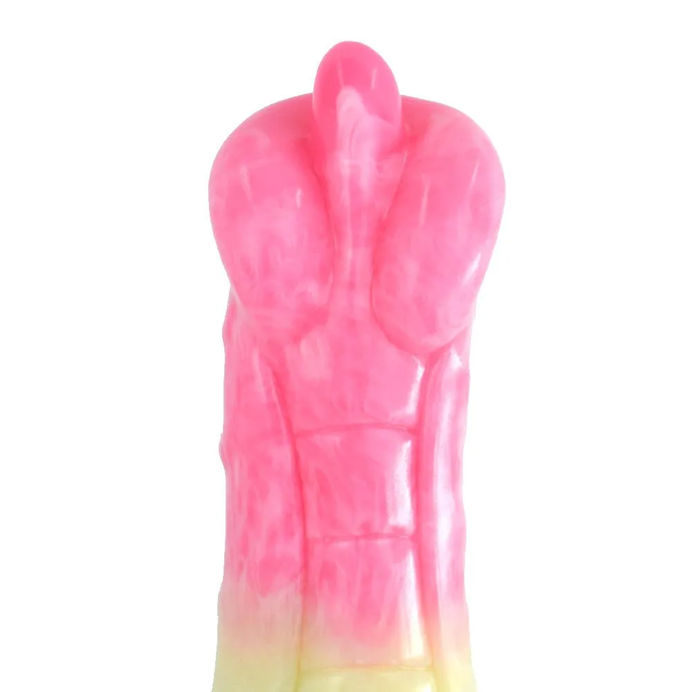 Explosive Muscle Soft Tongue Tease Dildo with Suction Cup