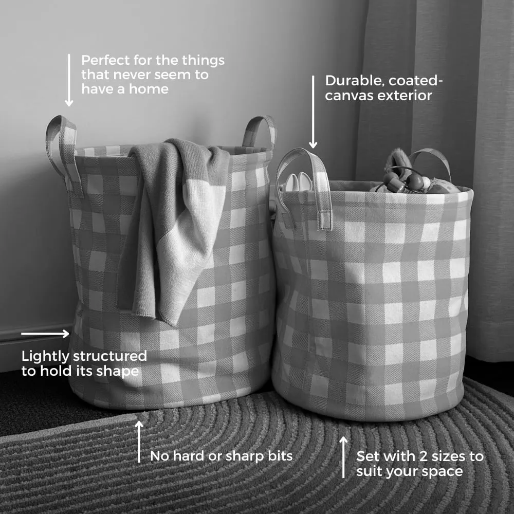 Handy Hampers Set -- Tan Stripe