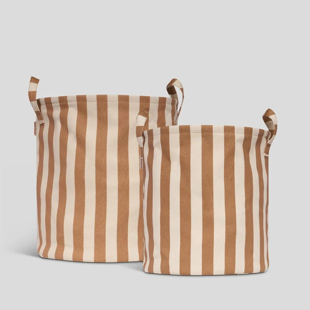 Handy Hampers Set -- Tan Stripe