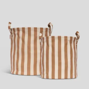 Handy Hampers Set -- Tan Stripe
