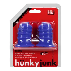 Hunkyjunk ELONG nipsuckers. cobalt