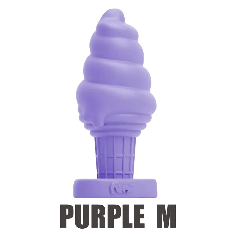 Ice Cream Silicone Butt Plug Soft Anal Sex Toy For Love Masturbation Sex
