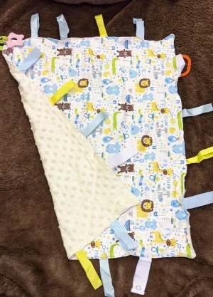 It's a Baby Boy Cuddle Sensory Security Blanket Toys