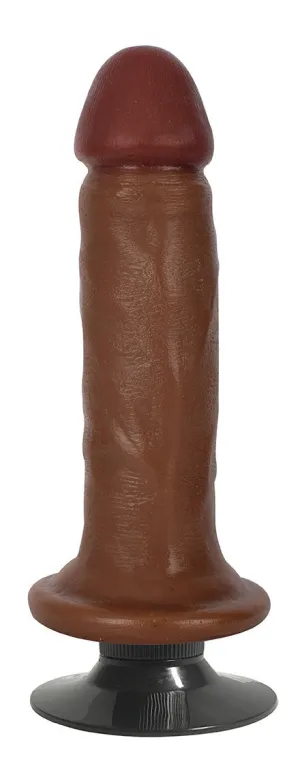 Jock 6 Vibrating Dildo No Balls Latte