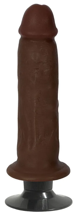 Jock 7 Vibrating Dildo No Balls Chocolate