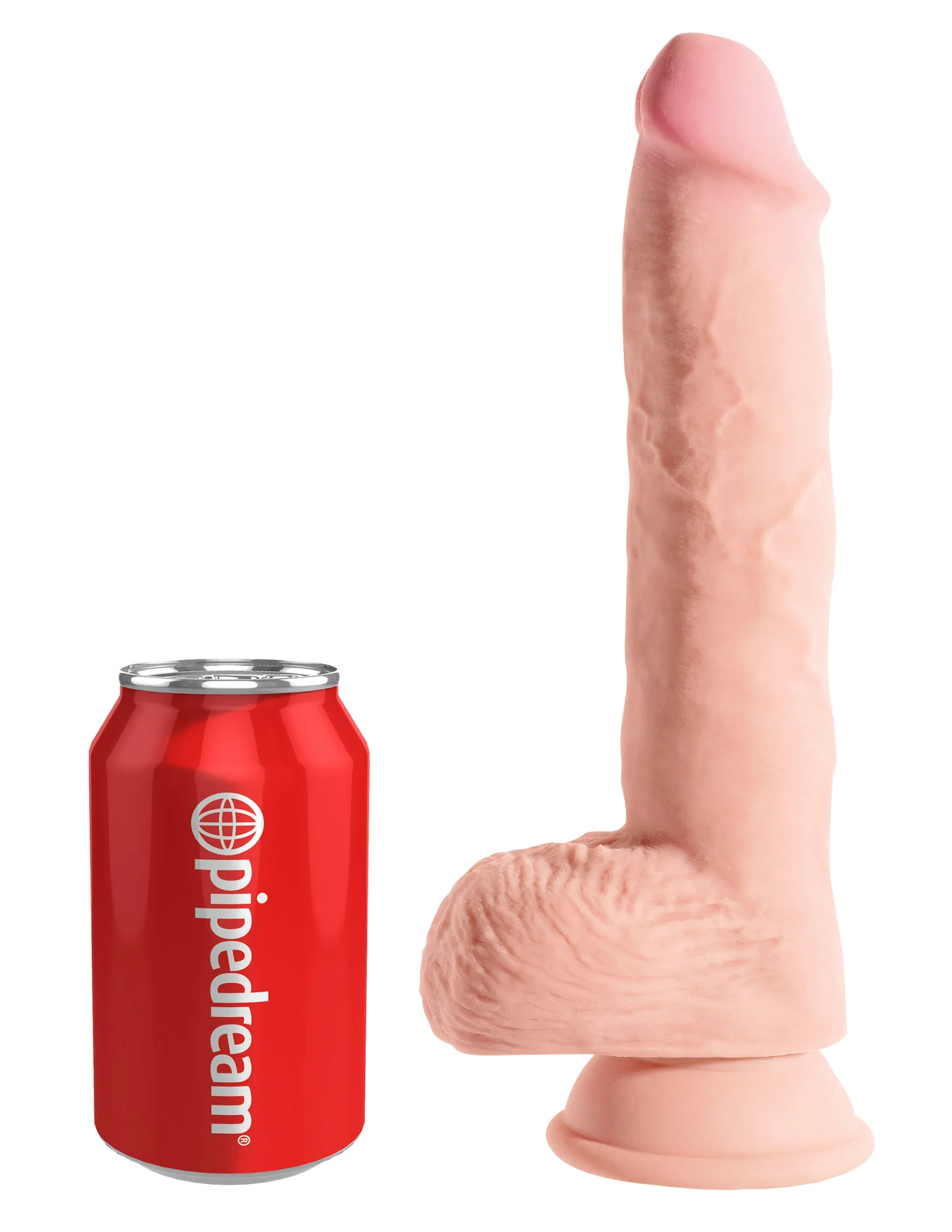 King Cock Plus 10 Triple Density Fat Cock with Balls