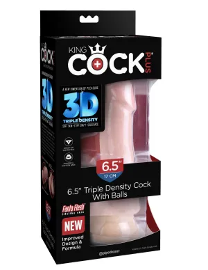 King Cock Plus 6.5 Triple Density Cock with Balls