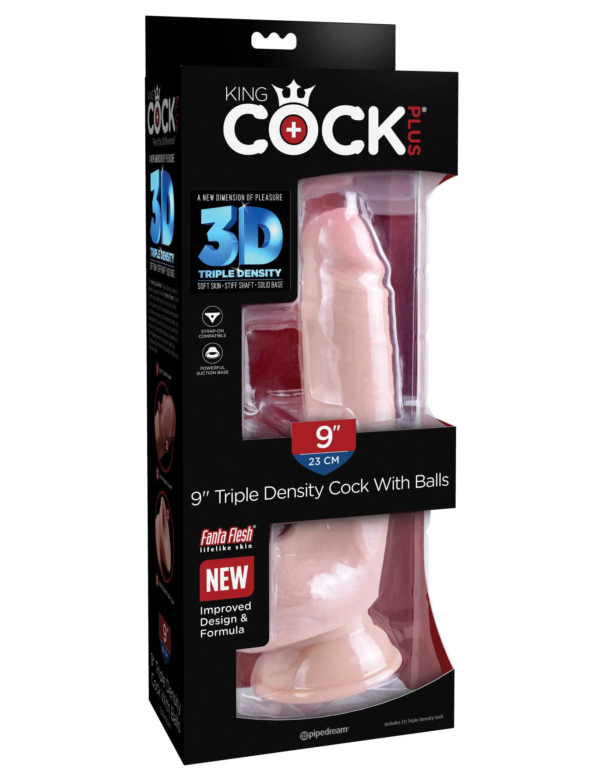 King Cock Plus 9 Triple Density Cock with Balls