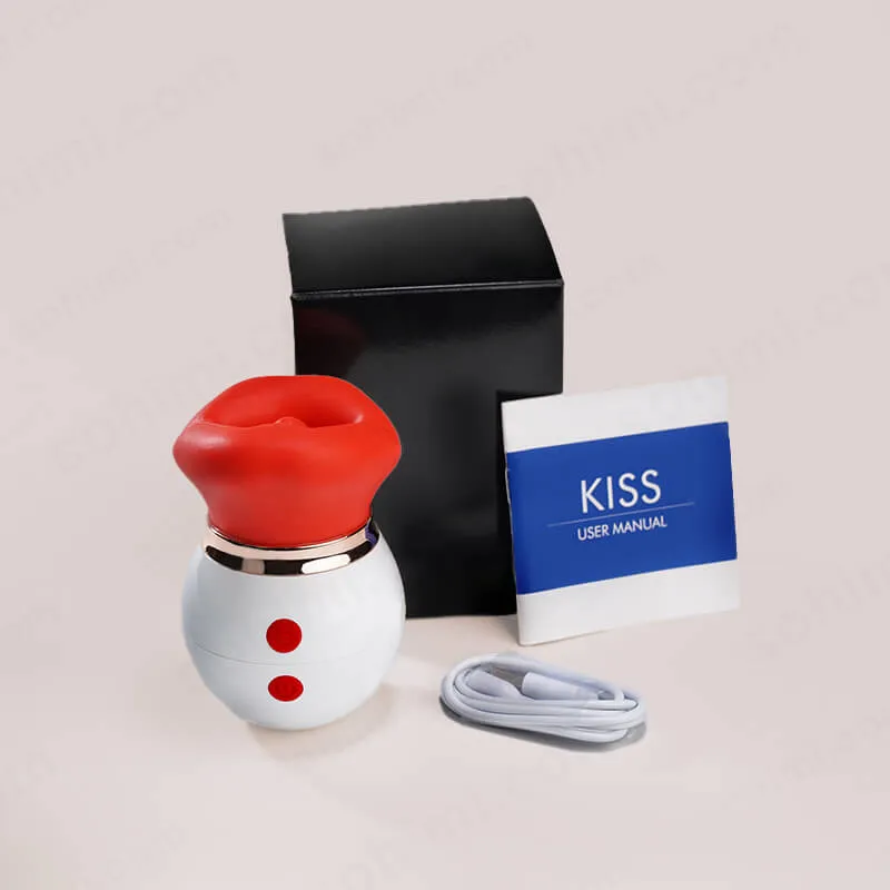 KISS|Rose Tongue Licking & Suction Clitoral Stimulator Sex Toys