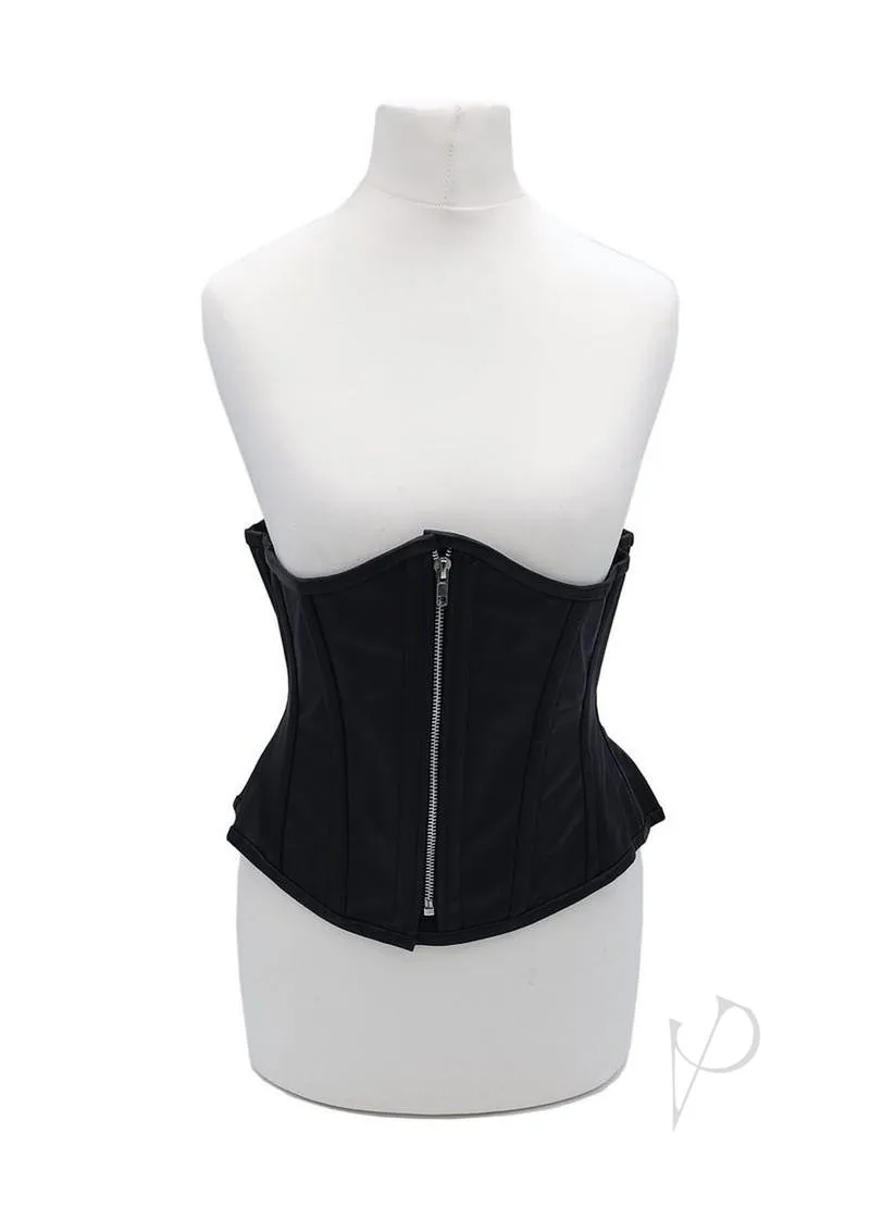 Leather Corset Black Sm