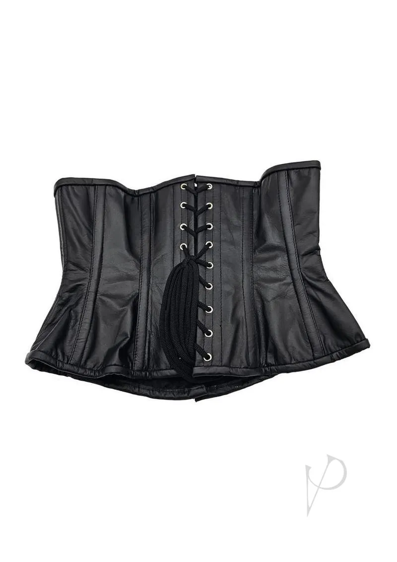 Leather Corset Lxl Black