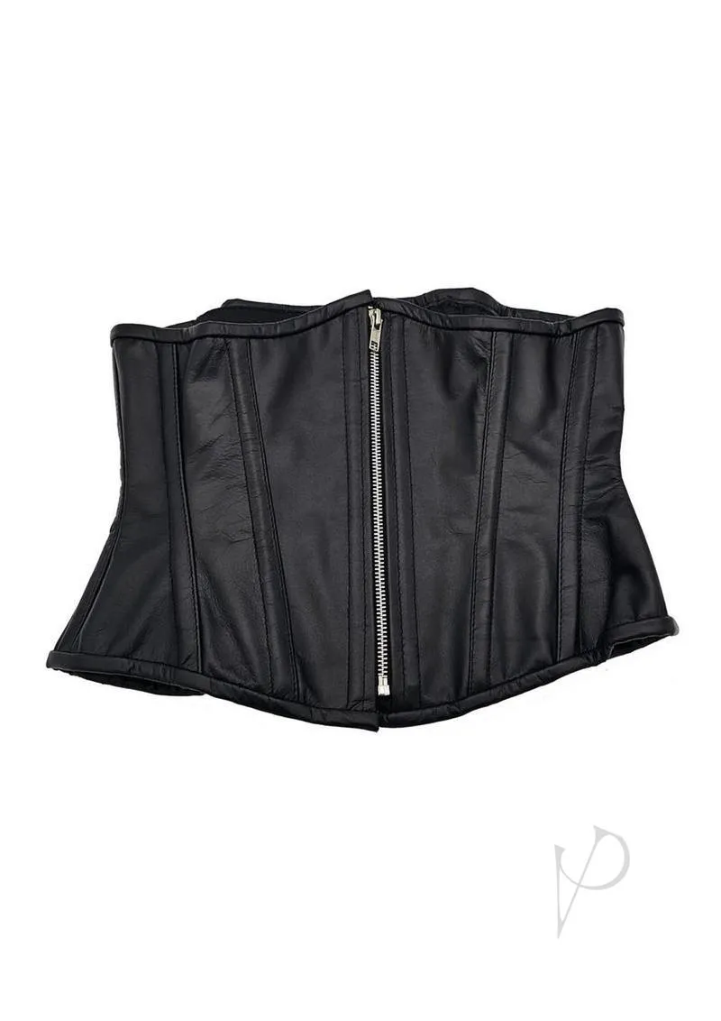 Leather Corset Lxl Black