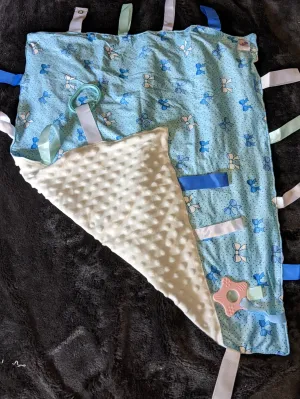 Lil Pretty Bows Cuddle Sensory Security Blanket Toys