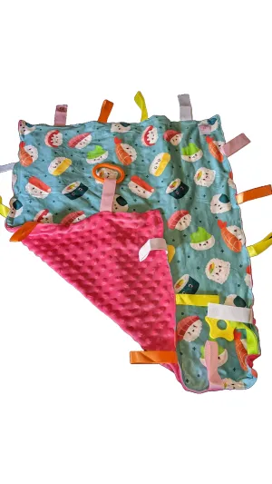 Lil Sushi Cuddle Sensory Security Blanket Toys