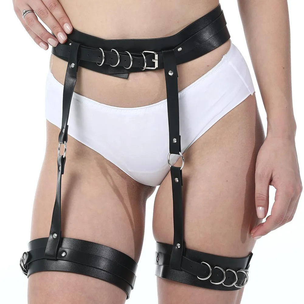 Lovemesex Faux Leather Bondage Pants