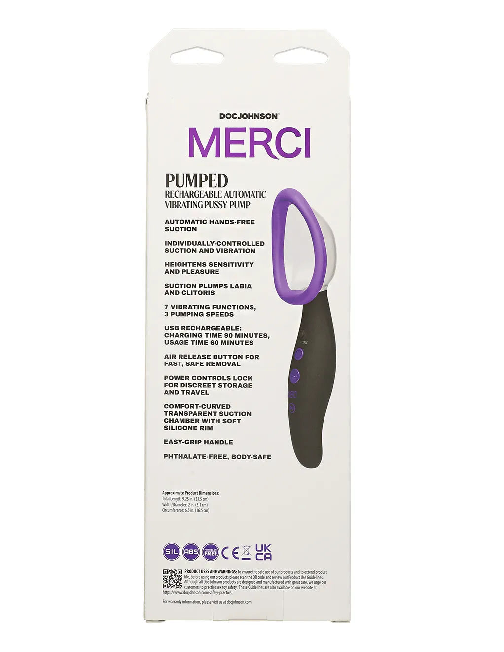 Merci Pumped Rechargeable Automatic Vibrating Pussy Pump
