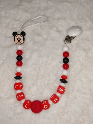 Mouse Lil One Silicone Teether Pacifier Clip