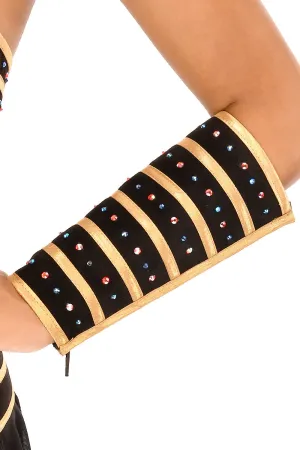 Nefertiri Tall Wrist Cuffs (Pair)
