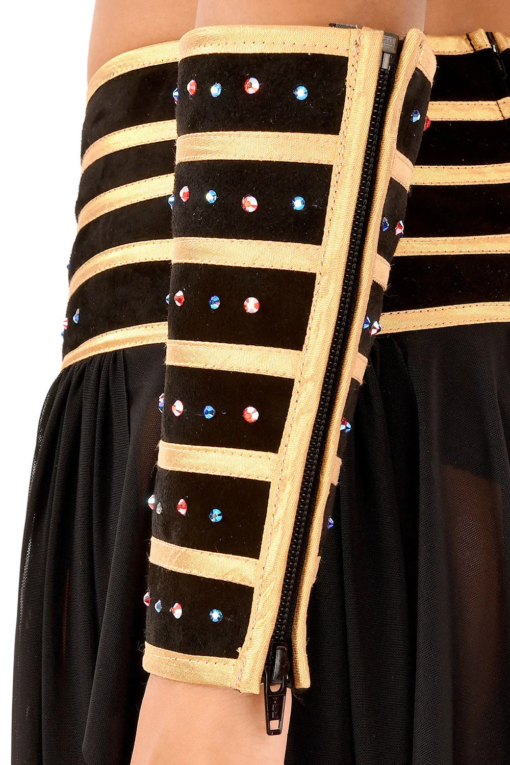 Nefertiri Tall Wrist Cuffs (Pair)