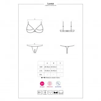 Obsessive Luvae Cup-less Set  | Open Crotch | Multi Stretch | Padded