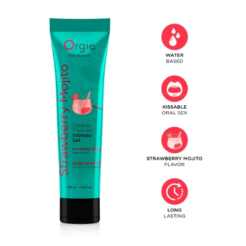 Orgie Lube Tube Cocktail Strawberry Mojito
