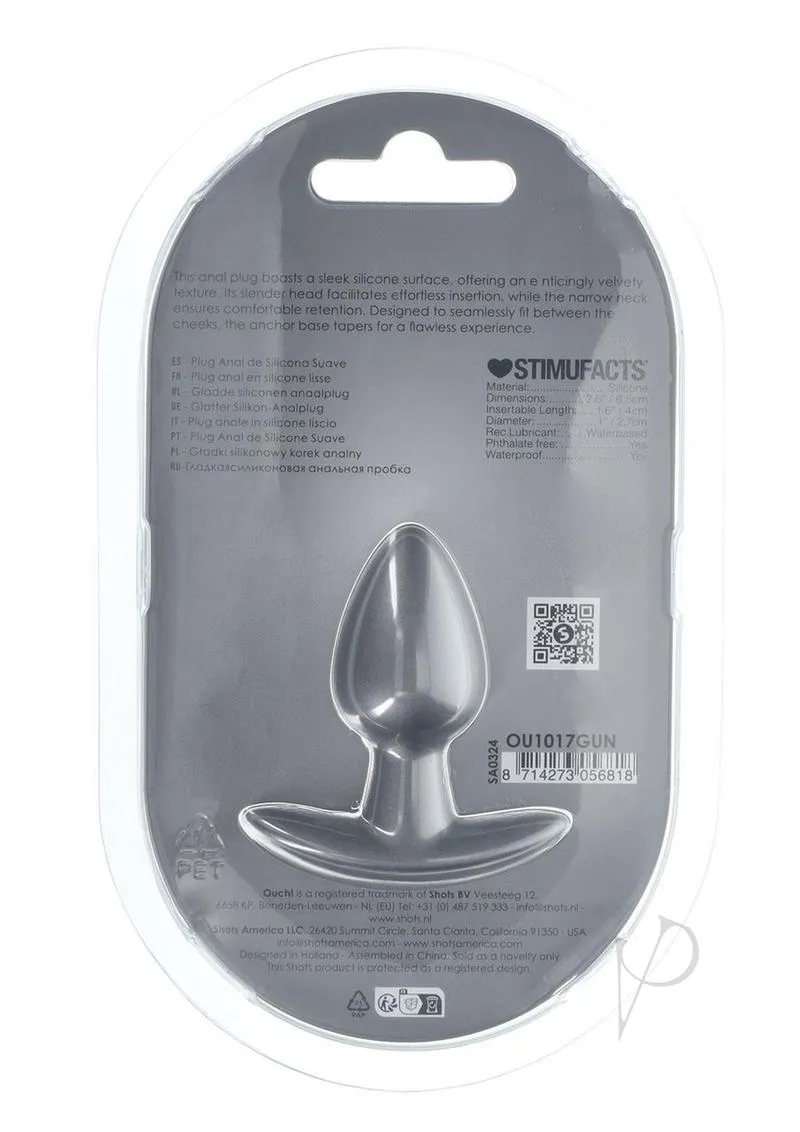 Ouch Anal Plug Sm Gun Metal