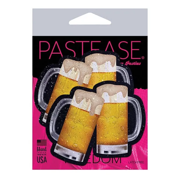 Pastease - Premium Clinking Beer Mugs Pasties Nipple Covers O/S (Yellow)
