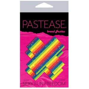 Pastease - Premium Glitter Plus Pasties Nipple Covers O/S (Rainbow)