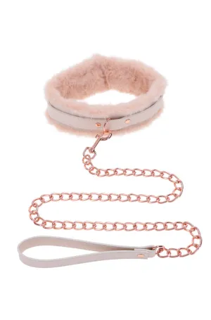 Peaches 'n CreaMe Fur Collar & Leash